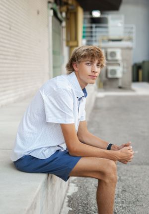 Portrait of a senior boy