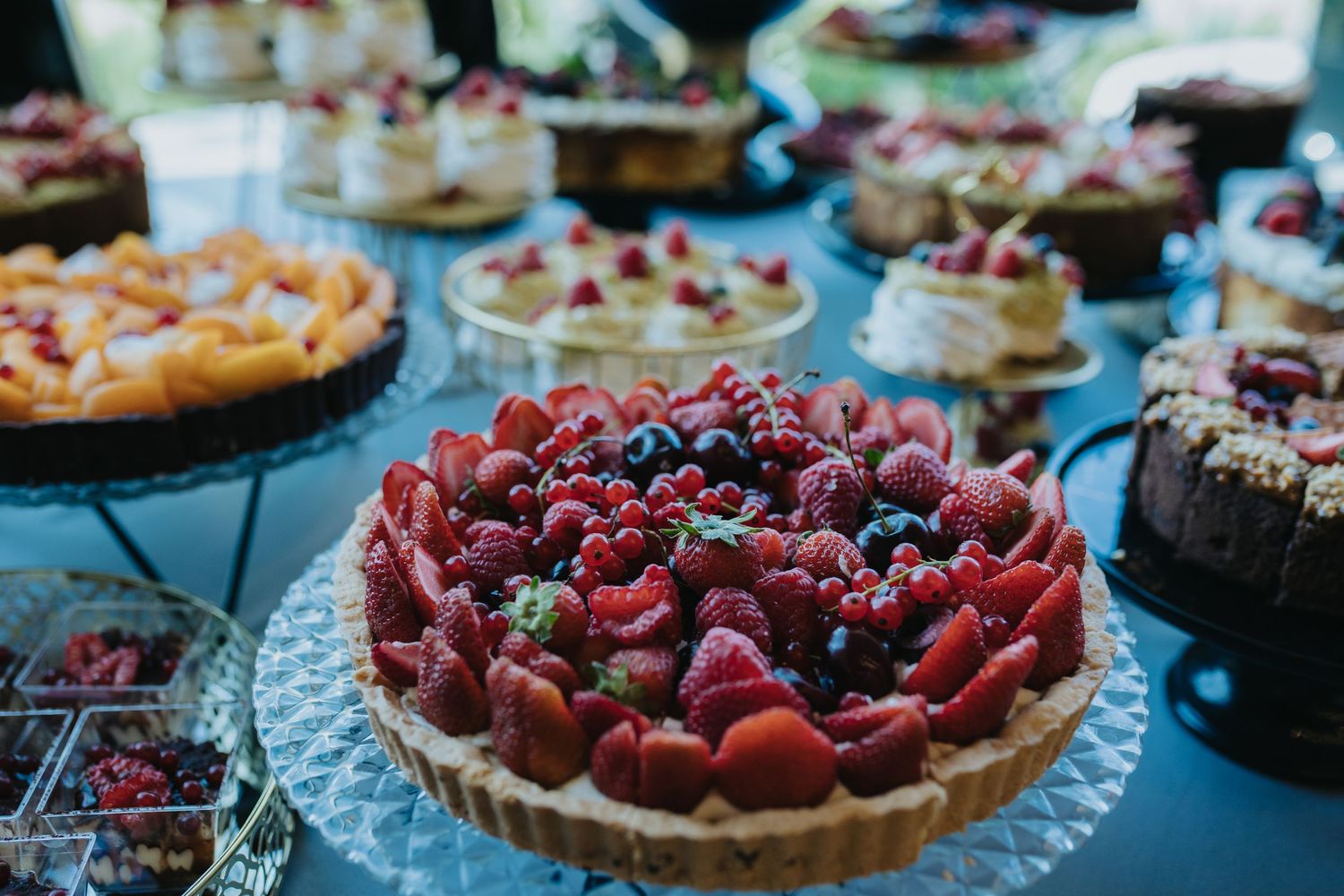 Słodki stół na wesele. Restauracja Sielanka  Grzegorczyk Wojciech fotograf ślubny.