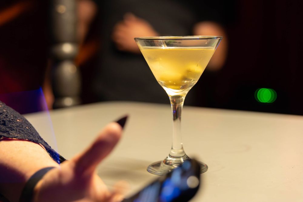 A dirty martini.