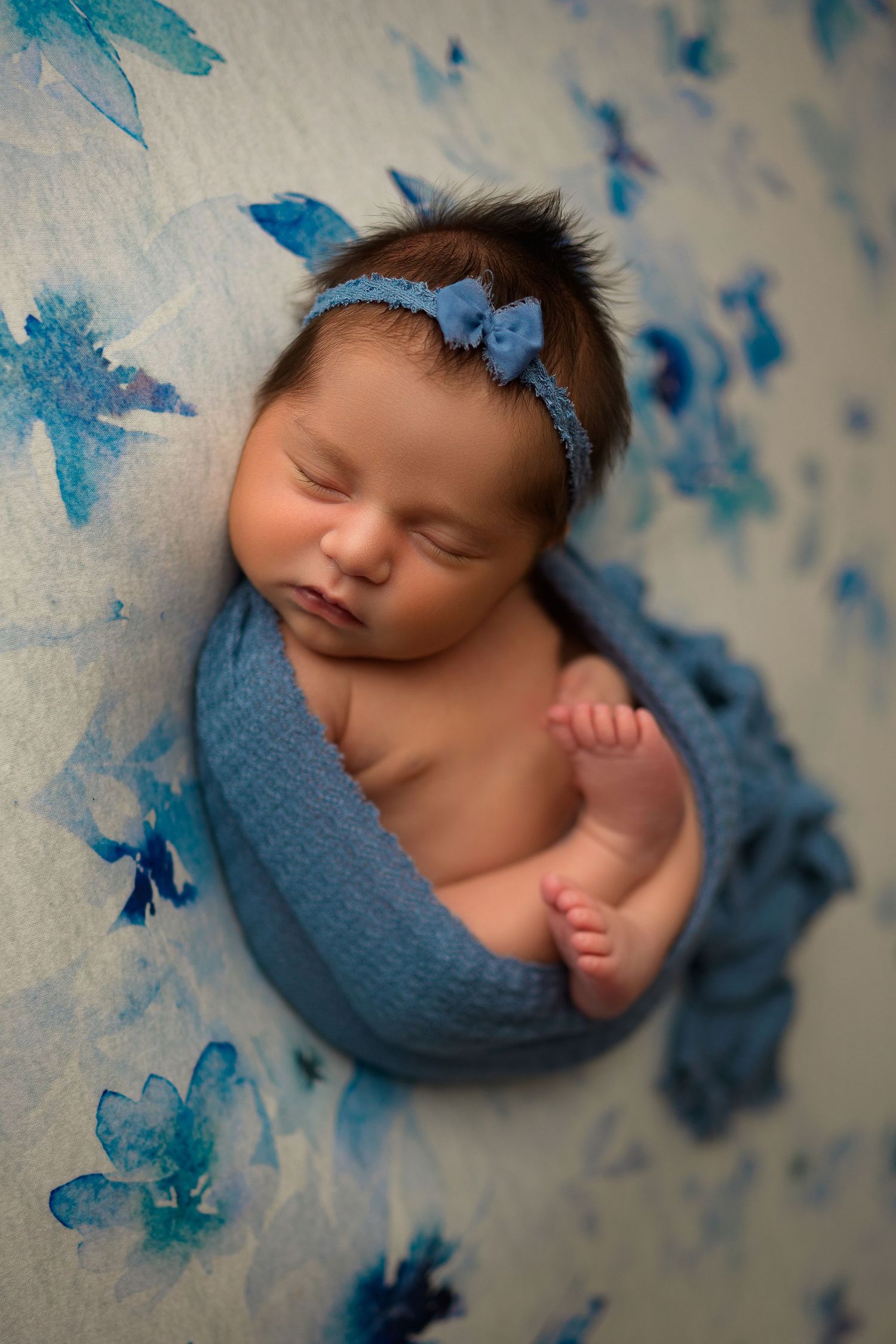 Studio newborn by Dayton, Ohio based newborn photographer Disney Magic Photography, serving Beavercreek, Bellbrook, Kettering and more.