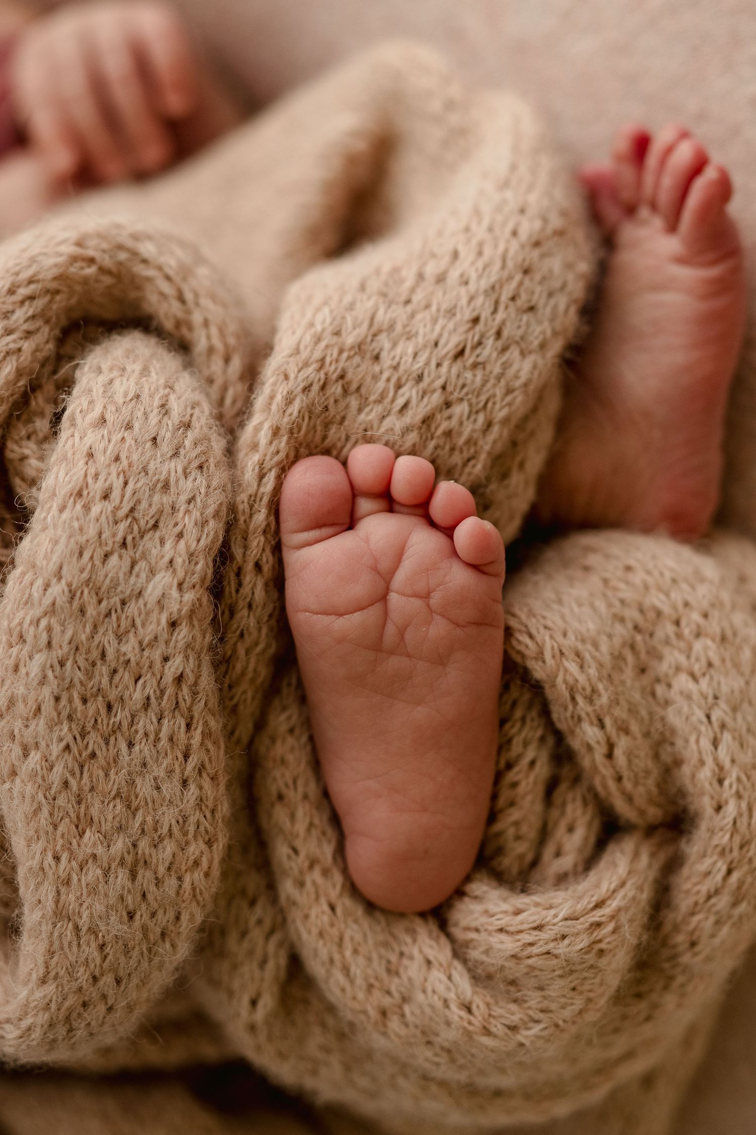 Baby girl's bottom of foot macro detail, Photo by Disney Magic Photography, Clarksville and Nashville TN newborn photogapher