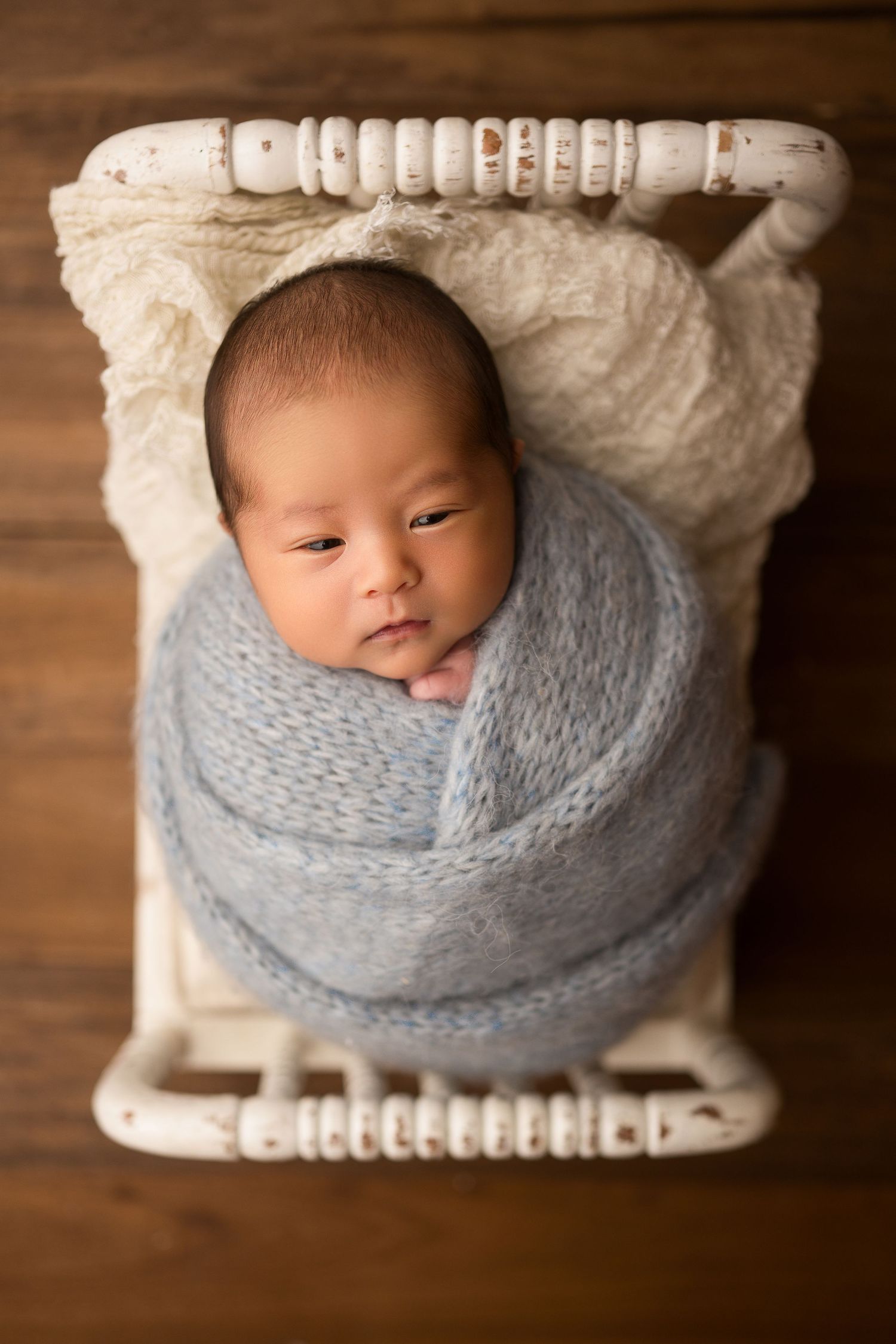 Studio newborn by Dayton, Ohio based newborn photographer Disney Magic Photography, serving Beavercreek, Bellbrook, Kettering and more.