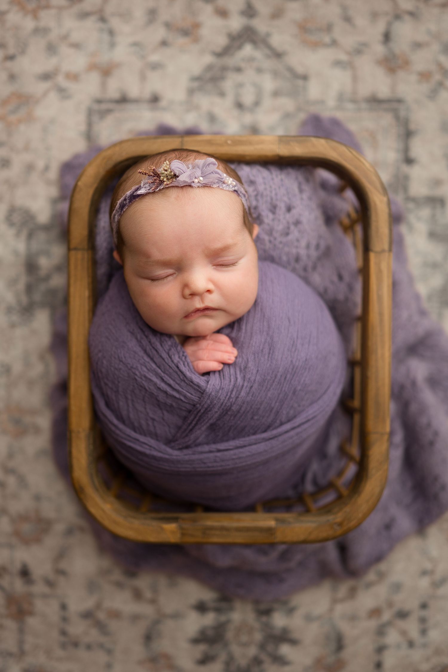 Studio newborn by Dayton, Ohio based newborn photographer Disney Magic Photography, serving Beavercreek, Bellbrook, Kettering and more.