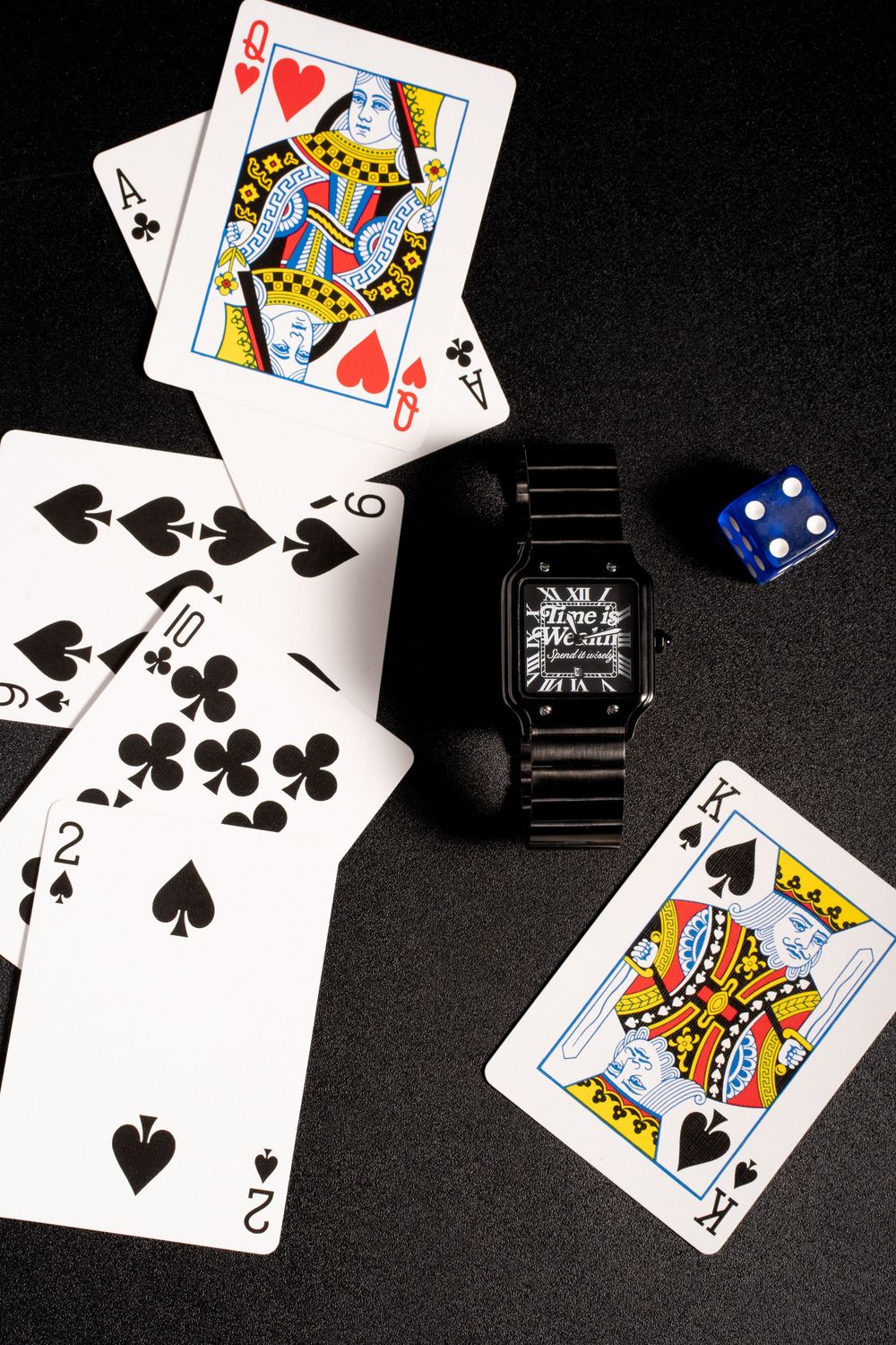 Time is wealth, watch product photoshoot.