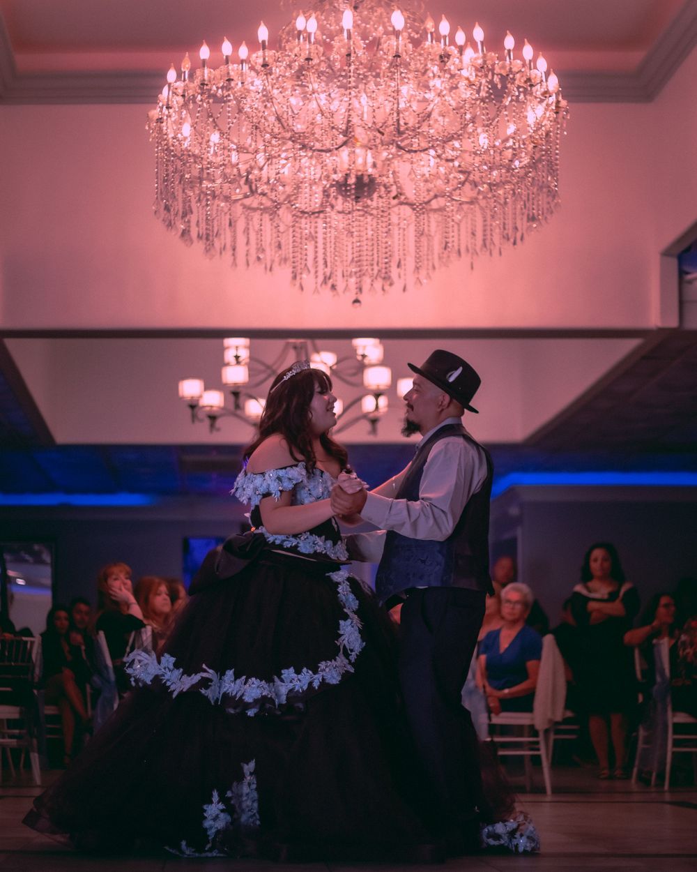 Cinematic photography of Quinceanera father daughter dance