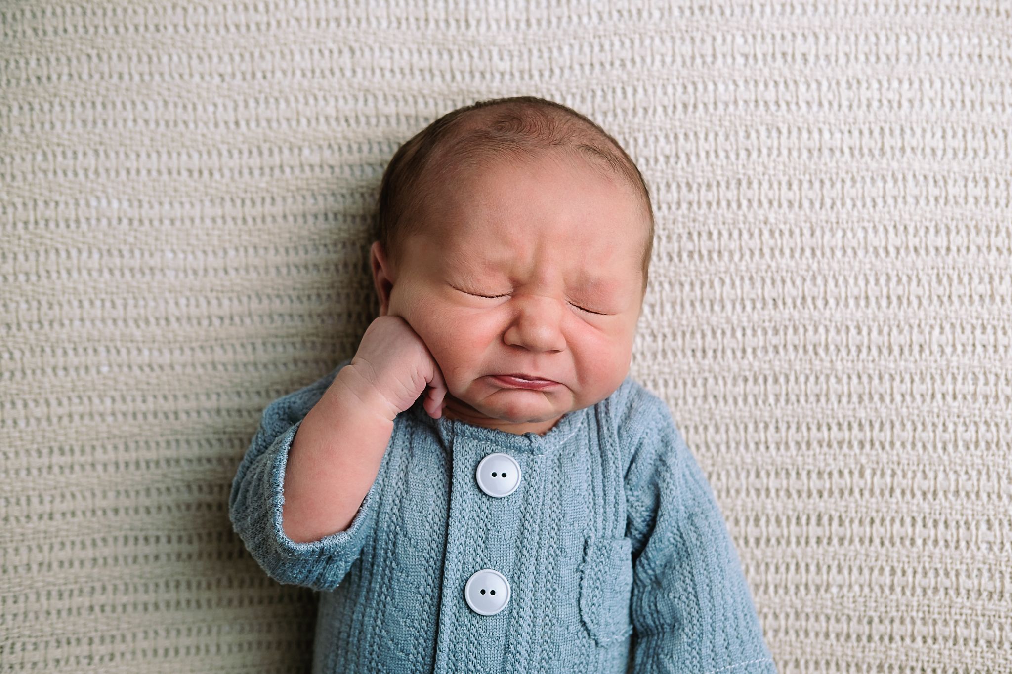 Newborn expressions in studio