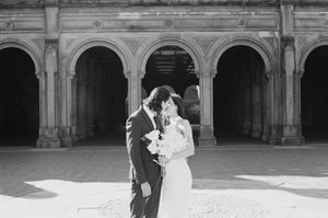 Manhattan elopement photography on 35mm film with cinematic light and emotional storytelling