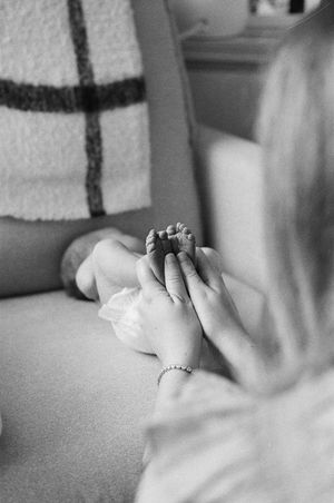 Northern California maternity photographer documenting motherhood with an intimate documentary approach on film