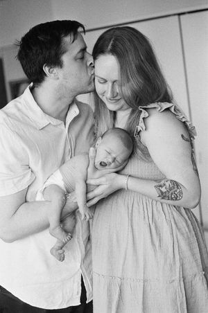 Manhattan maternity photographer documenting motherhood with an intimate documentary approach on film
