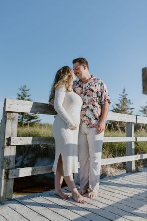Pregnancy announcement, maternity session, Crystal Crescent Beach, Nova Scotia, Halifax Photographer