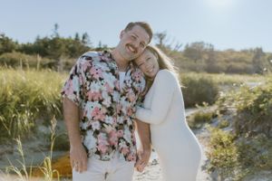 Pregnancy announcement, maternity session, Crystal Crescent Beach, Nova Scotia, Halifax Photographer