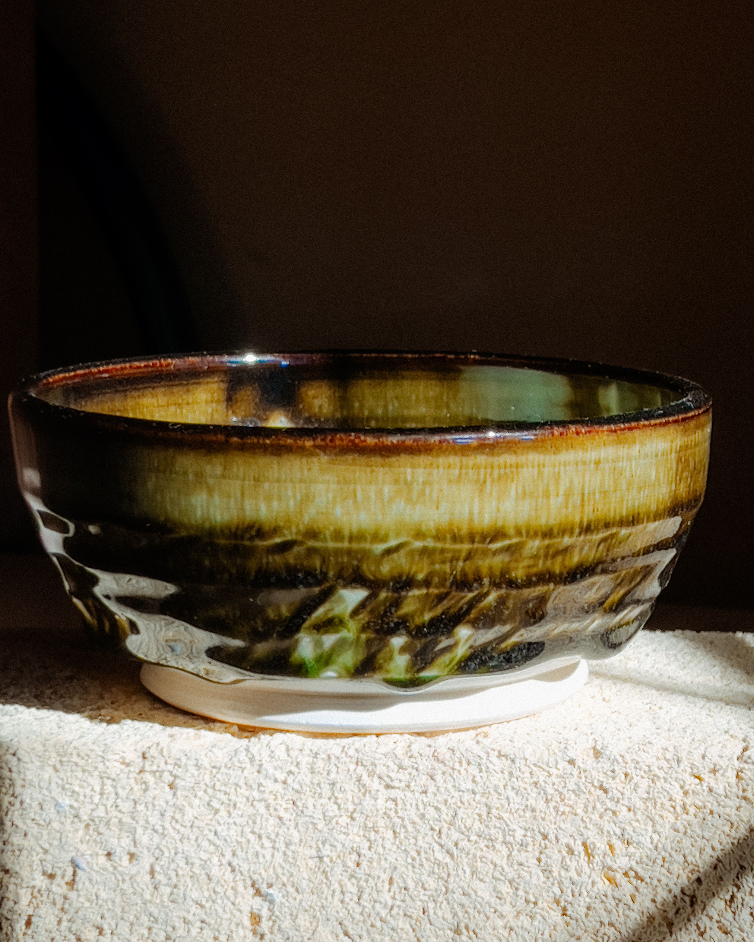handmade pottery bowl made at salmas pottery studios
