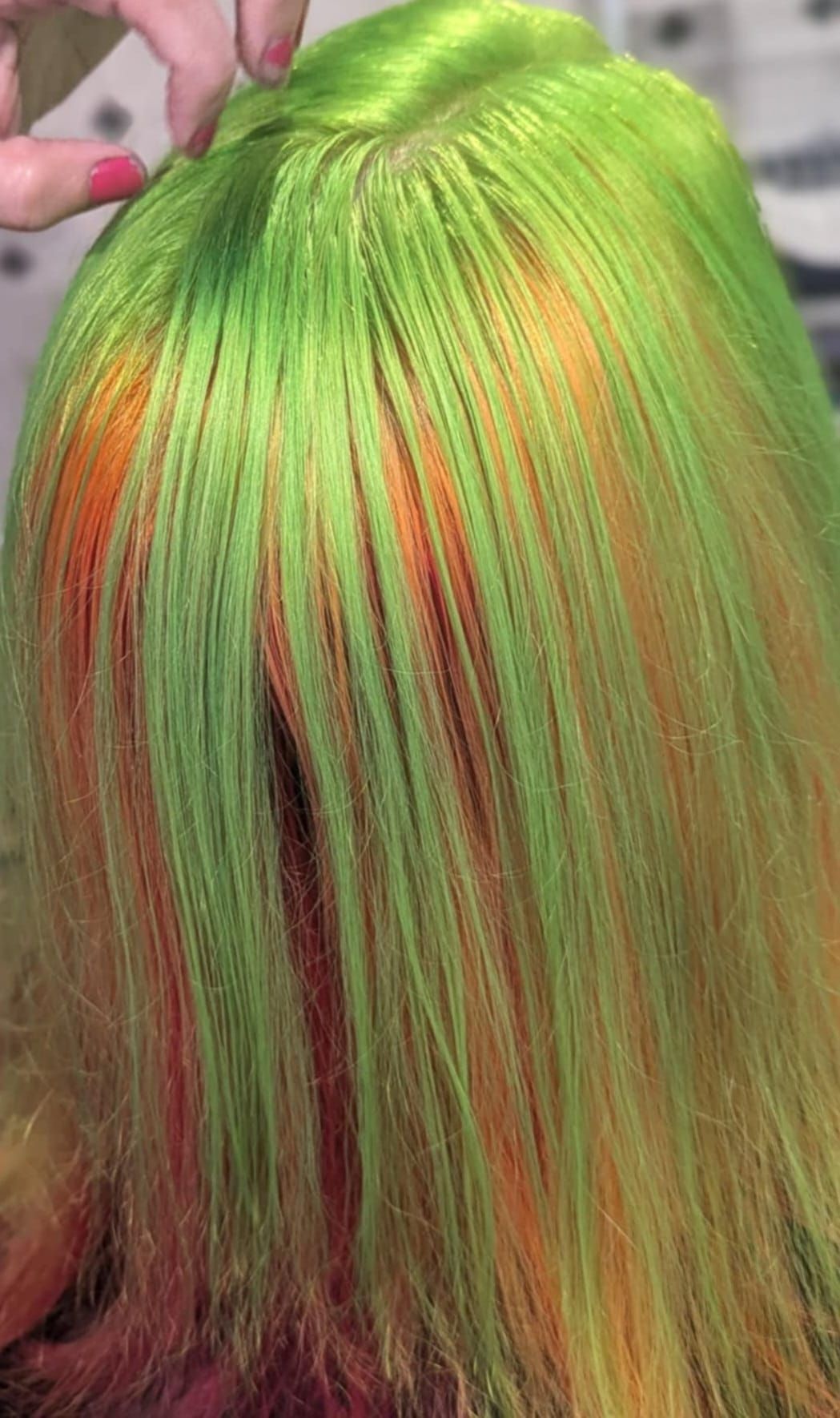 hair fantasy color layered