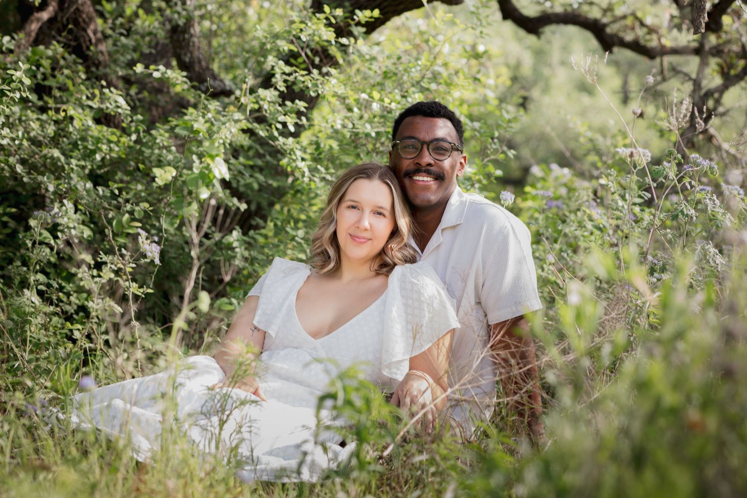 Couples Bluebonnet Mini Session Brushy Creek Lake Park Cedar Park Texas
