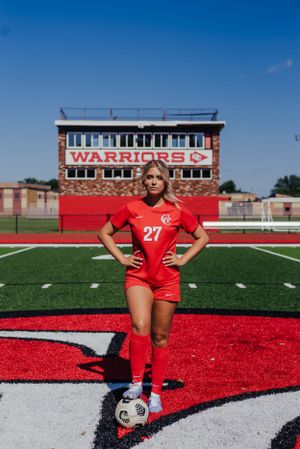 Soccer player on the field