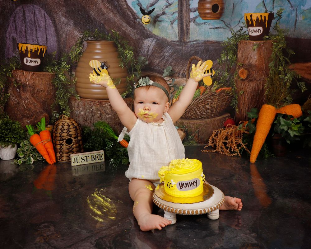 JACKSONVILLE, FLORIDA-ST. AUGUSTINE- STUDIO- MILESTONE-SITTER-SMASH CAKE SESSION- PHOTOGRAPHY