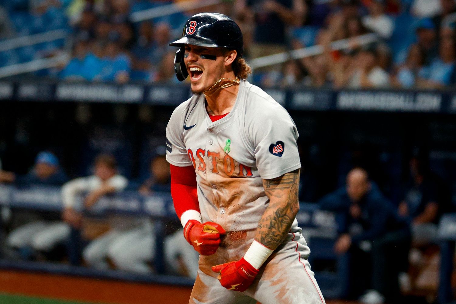 Jarren Duran #16 of the Boston Red Sox