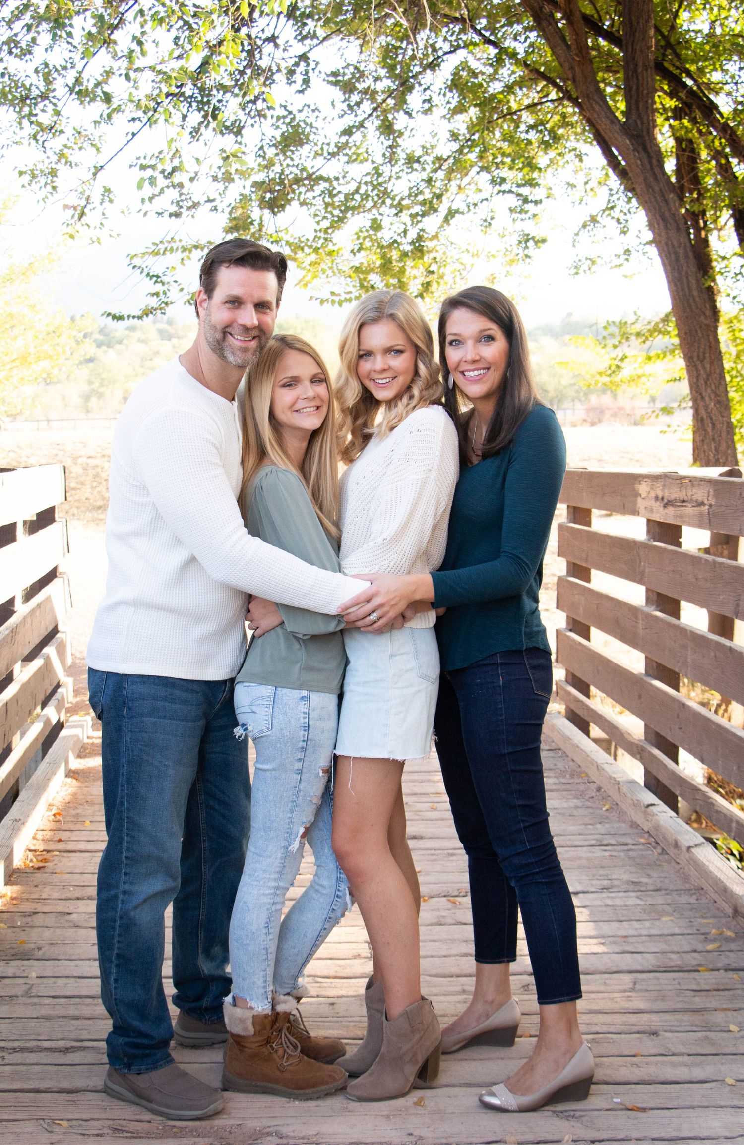 Fall Family portrait session in Colorado Springs smiling kids