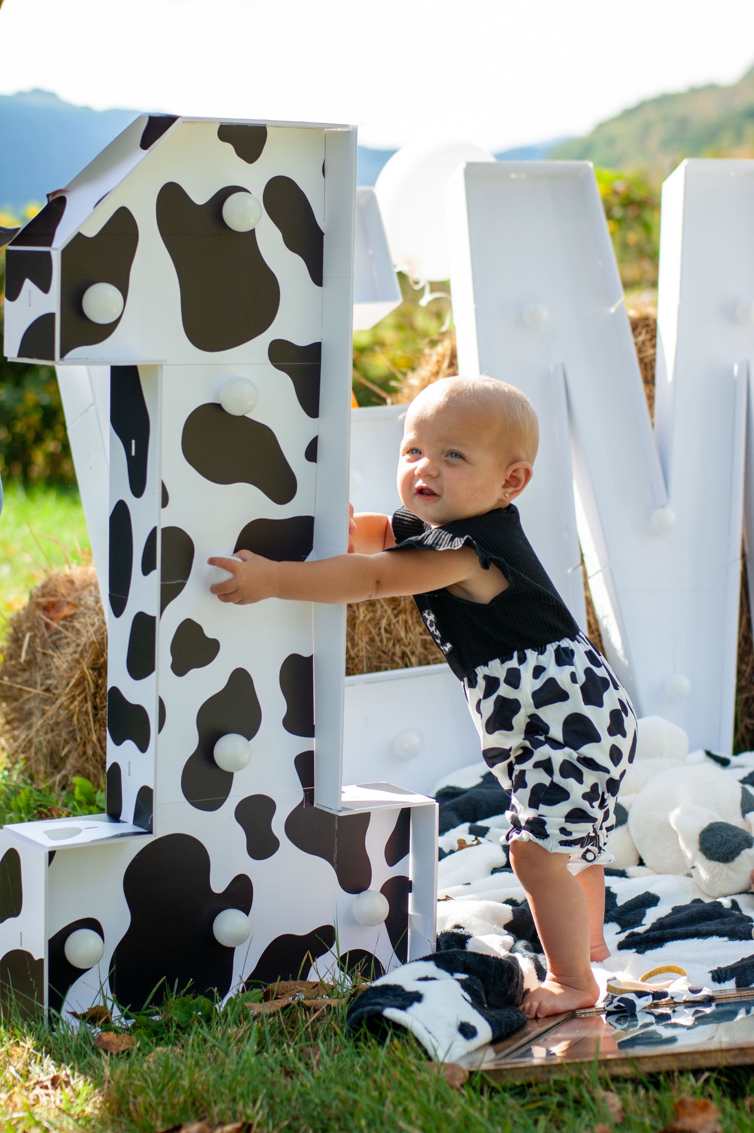 First birthday baby girl