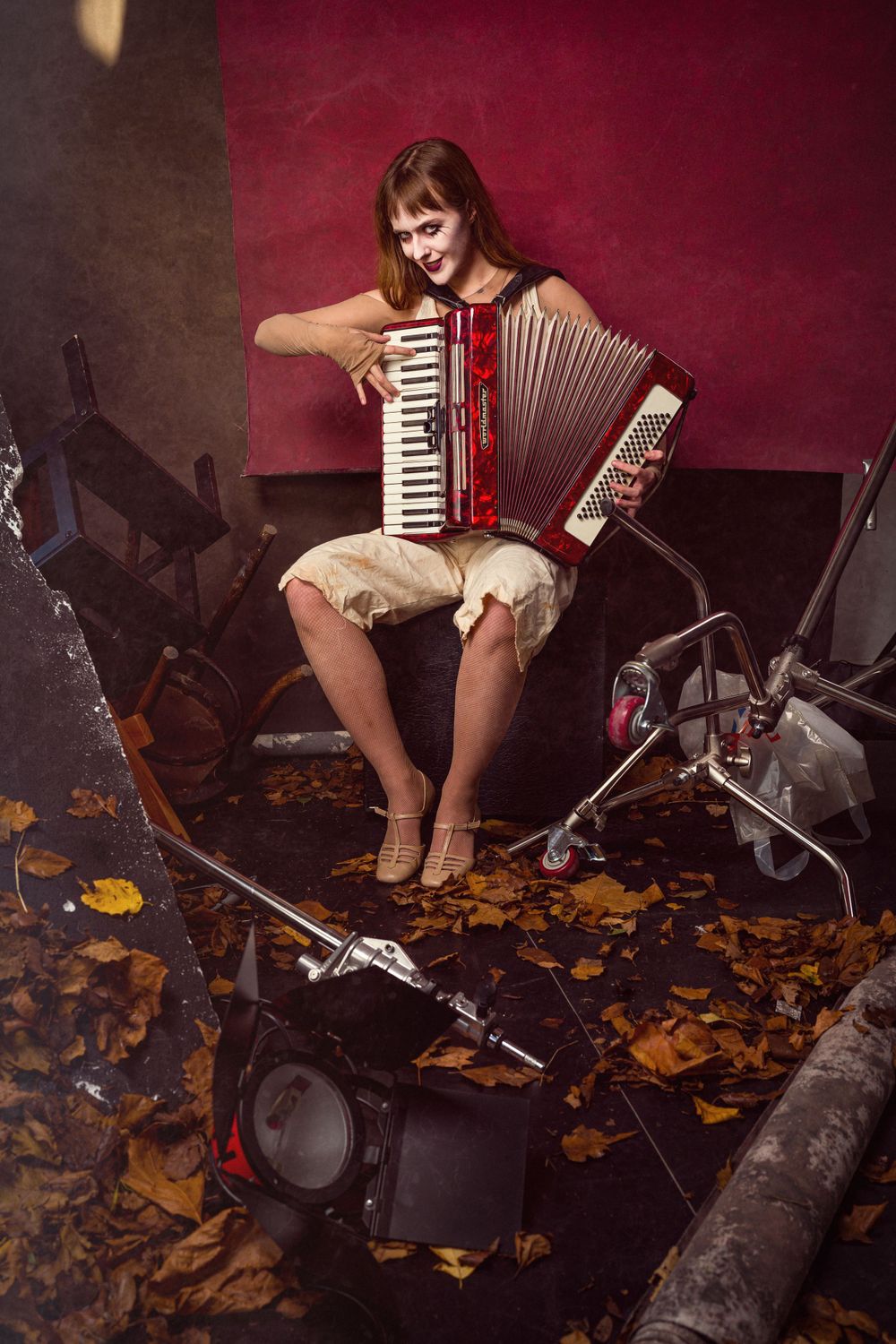 Cathy Wippell, London, November 2024 - Promotional portrait for 'The Cabaret For The End of The World' in character as Montselier.