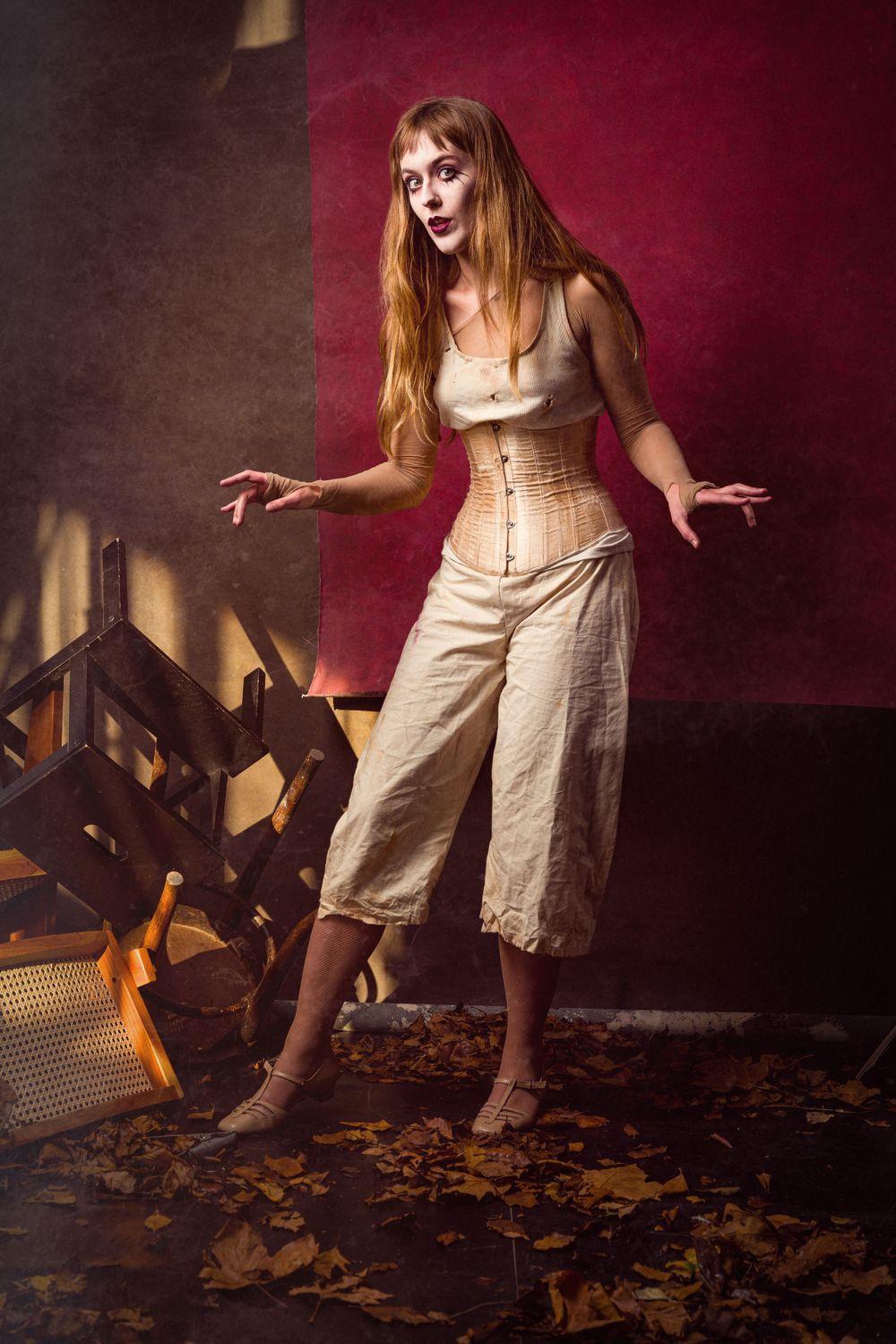 Cathy Wippell, London, November 2024 - Promotional portrait for 'The Cabaret For The End of The World' in character as Montselier.