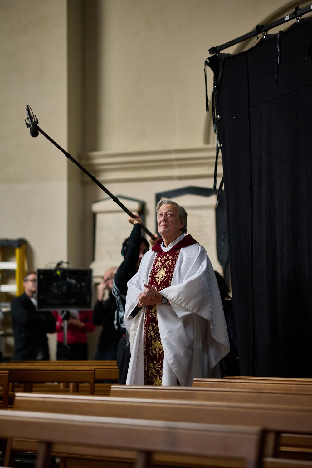Behind the scenes photography for short film 'Joke' directed by Bob Cryer & featuring Sir Stephen Fry, Jack Docherty & Justin Edwards.