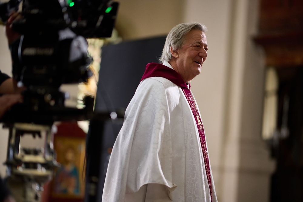 Behind the scenes photography for short film 'Joke' directed by Bob Cryer & featuring Sir Stephen Fry, Jack Docherty & Justin Edwards.