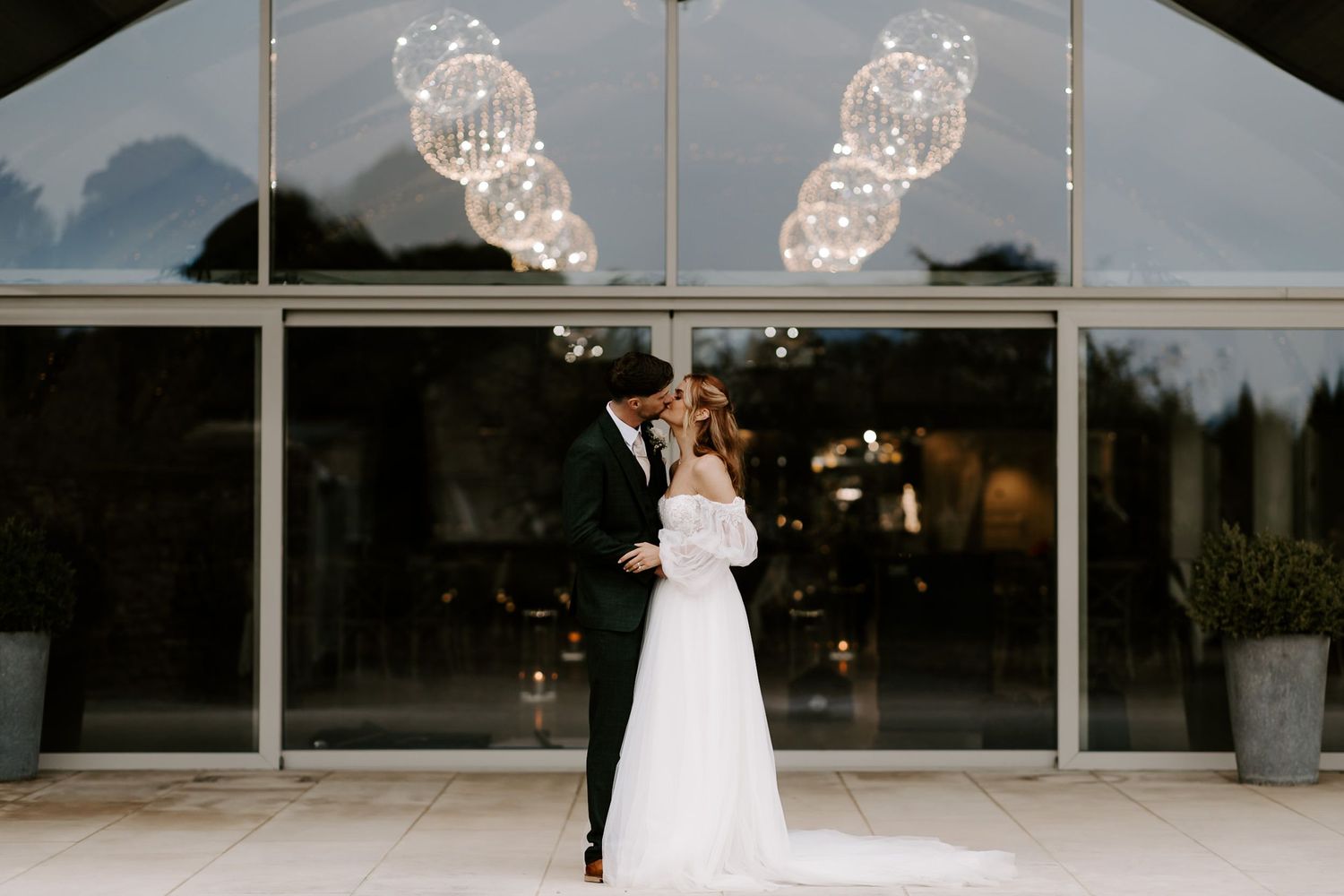 wedding couple coudlling