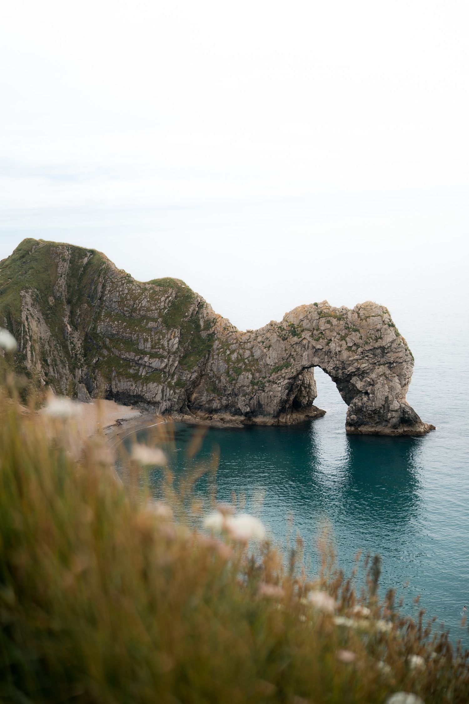 paysage de durdle door en angleterre