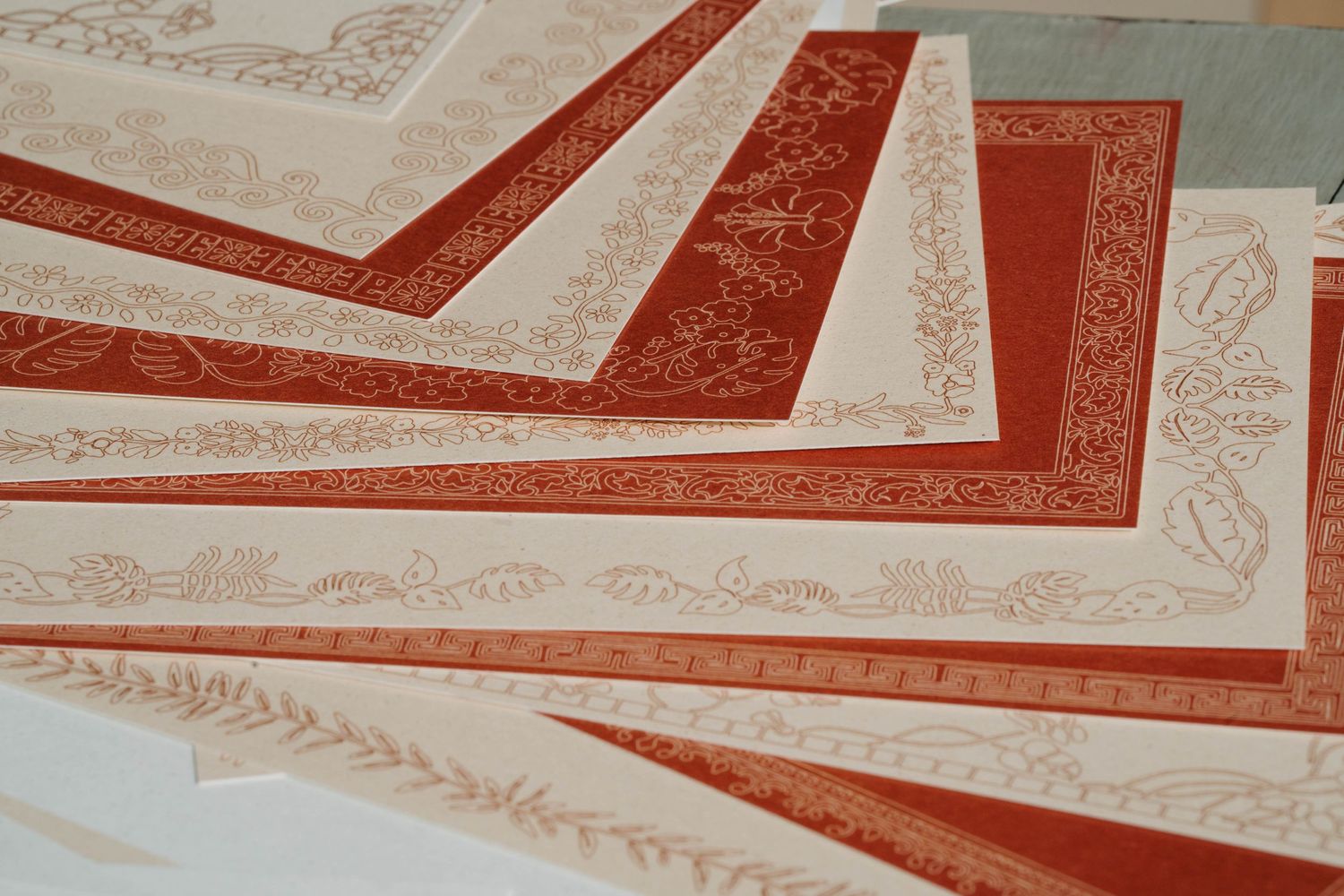 motifs création de design faire-part papeterie
