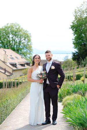 Timeless Lausanne wedding portrait