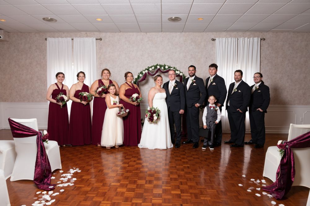 bridal party formal photo