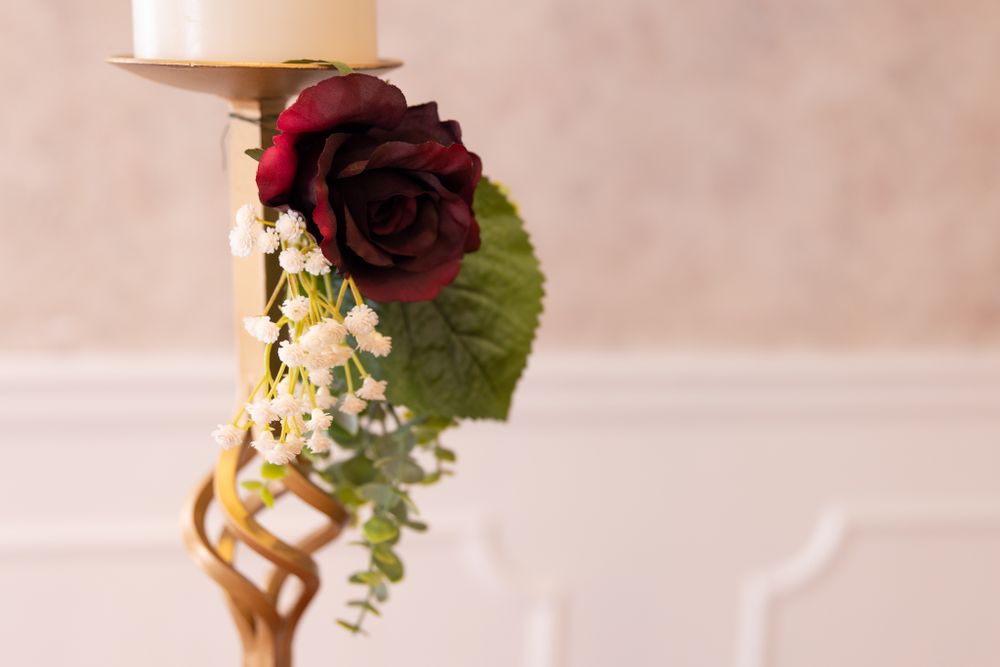 Closeup of wedding decor