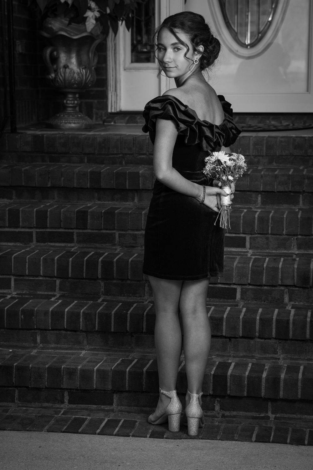 Teen girl in formal dress for dance Belton South Carolina Upstate Anderson