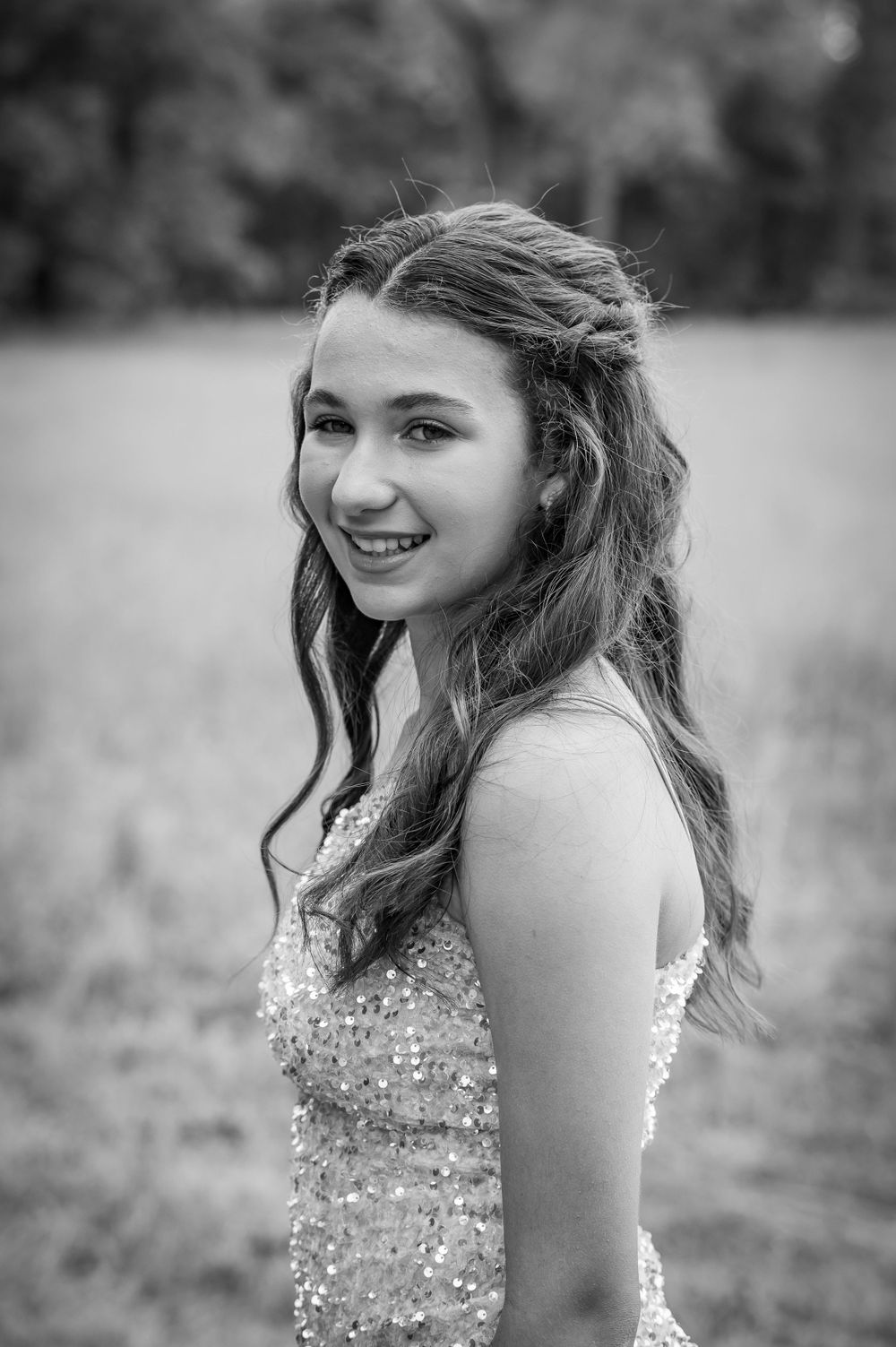 Teen girl in formal dress for dance Belton South Carolina Upstate Anderson