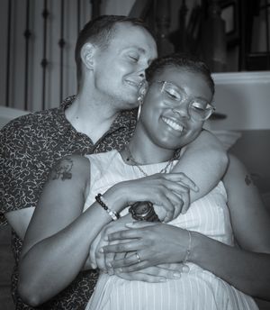 couple embracing