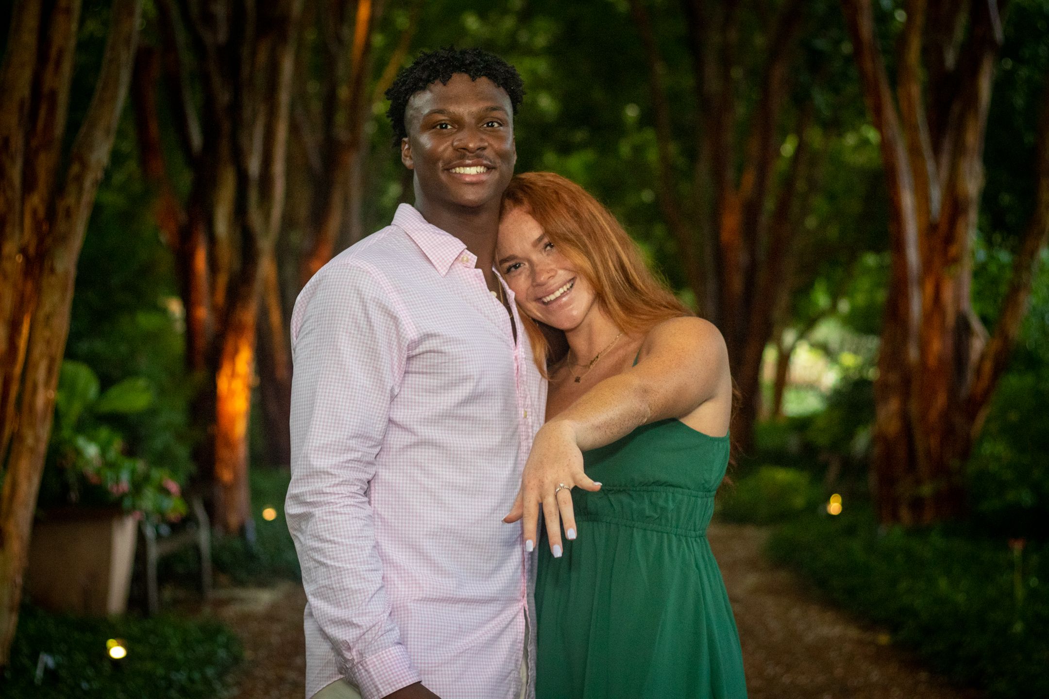 engaged couple