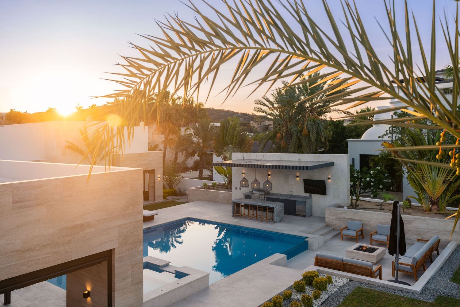 Real estate villa cabo living room