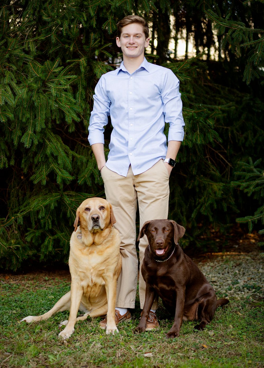 a senior high school boy and his dogs laura chism photography