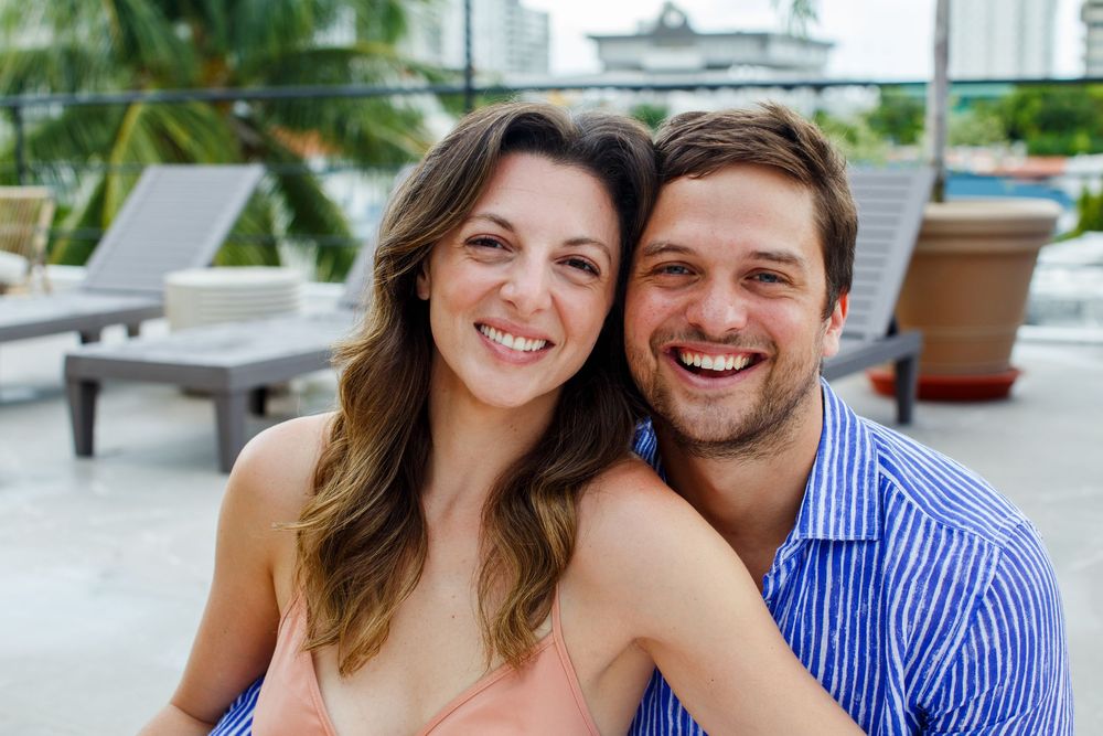 Portrait of a man and woman. San Juan, Puerto Rico.