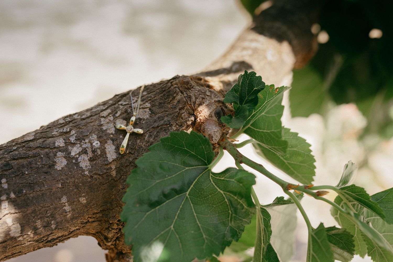 Christening cross in Cyprus for traditional orthodox baptism.