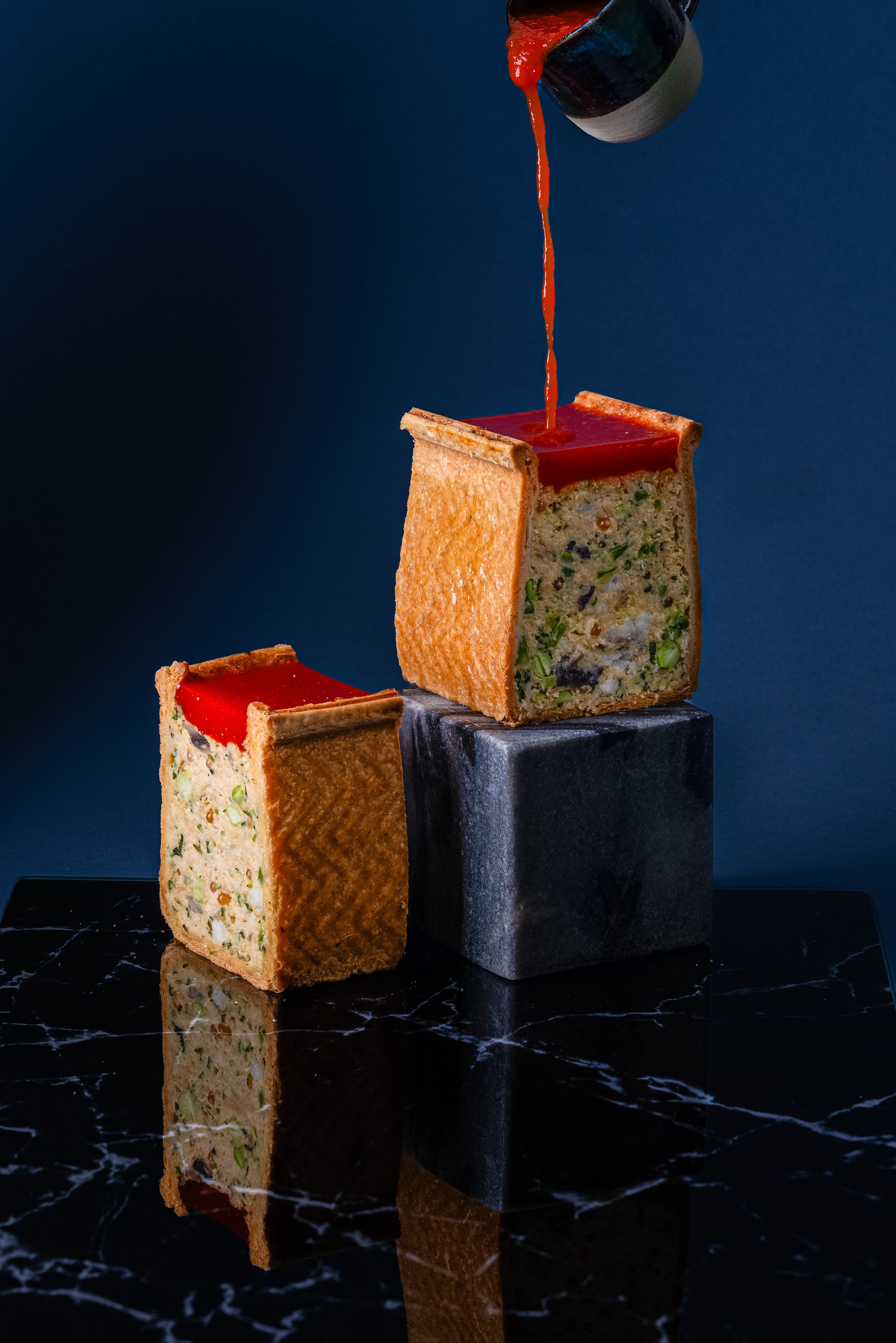Extrait de shootings pour le traiteur Lenôtre réalisés par la photographe culinaire Mélanie Rousselle, Yvelines