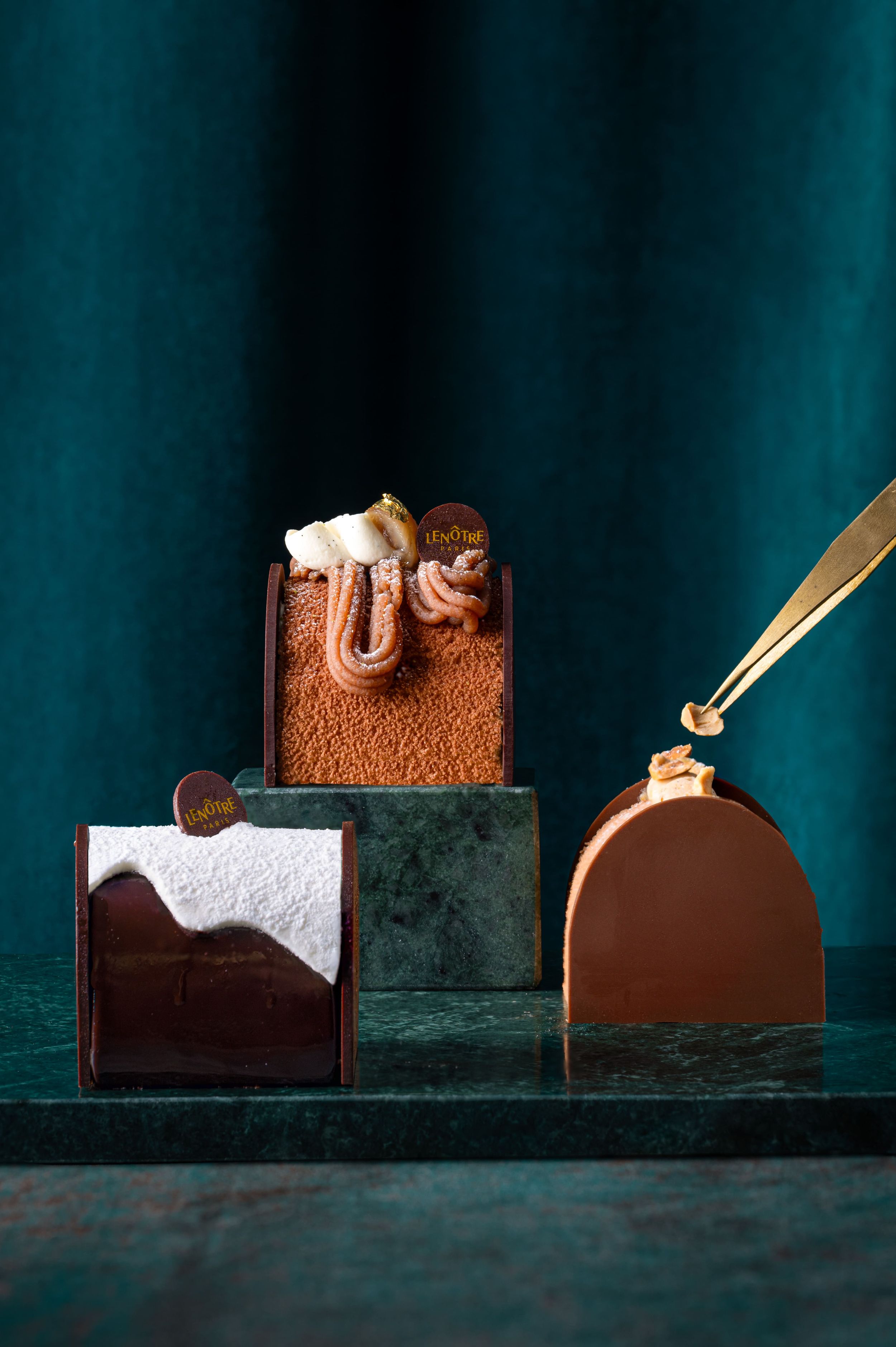 Extrait de shootings pour le traiteur Lenôtre réalisés par la photographe culinaire Mélanie Rousselle, Yvelines