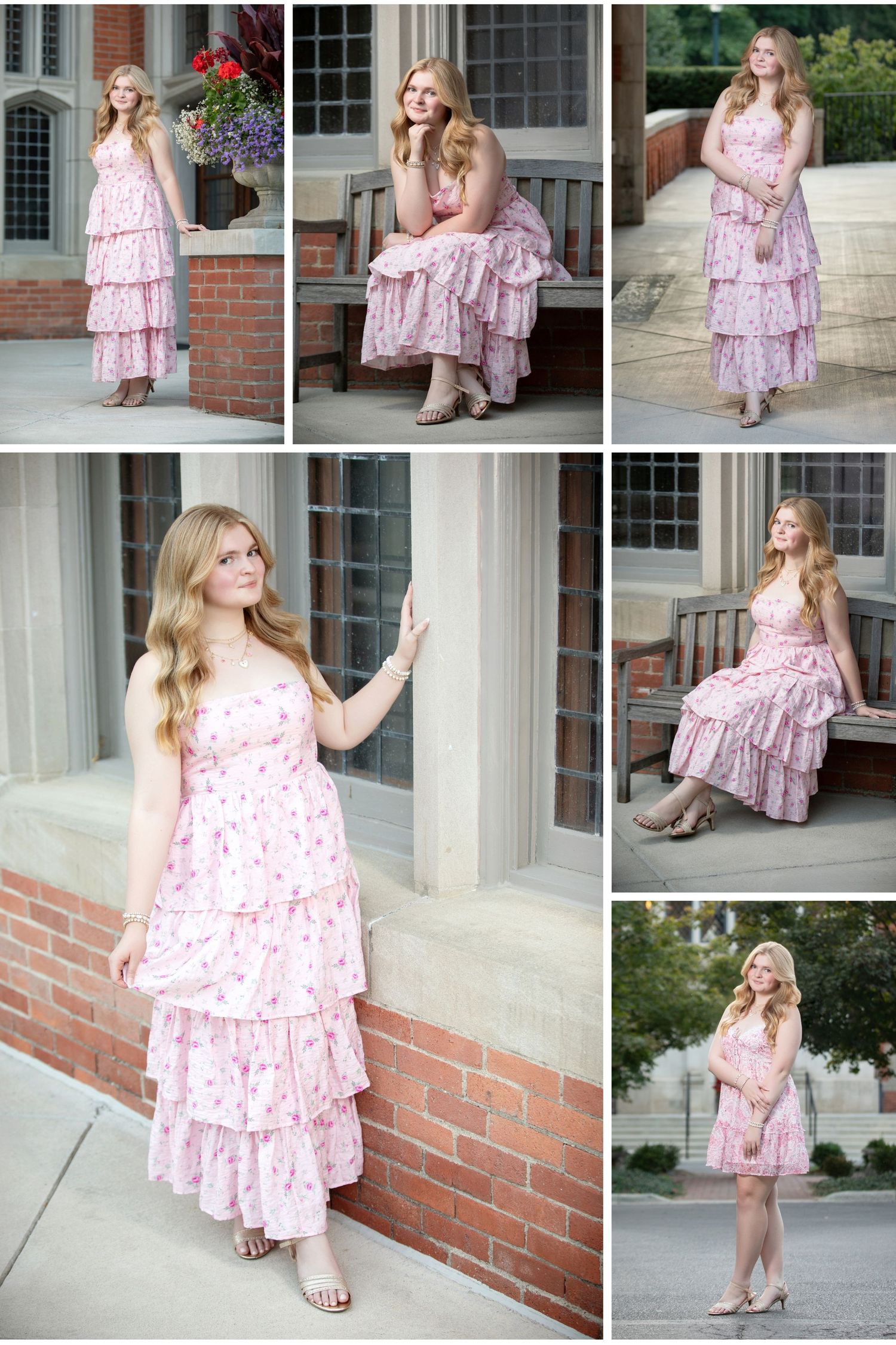 Columbus Ohio senior photographer capturing an Olentangy senior at Jeffrey Mansion with elegant garden and mansion portraits.