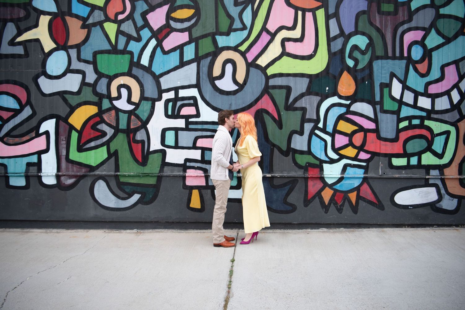 Street art Encinitas. Lovers. Couple.