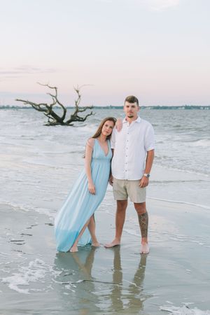 Romantic proposal location on Jekyll Island with marsh and waterfront views.