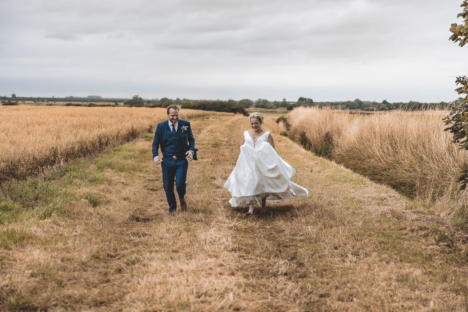 Evening fun wedding photos