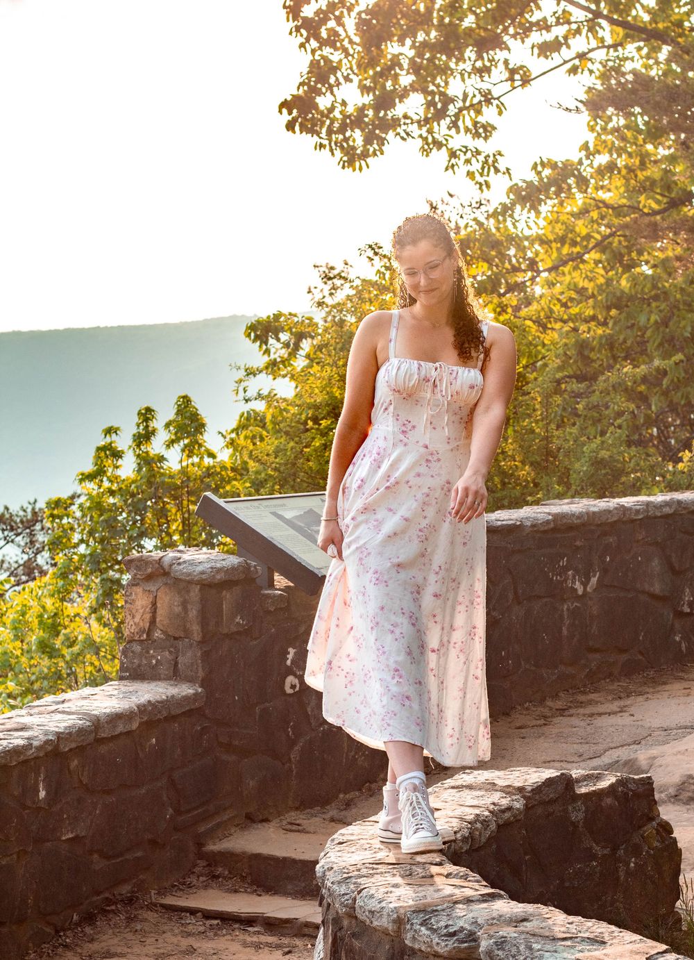High school senior posing during a relaxed senior photo session in Chattanooga with Tay Portraits best photographer in chattanooga