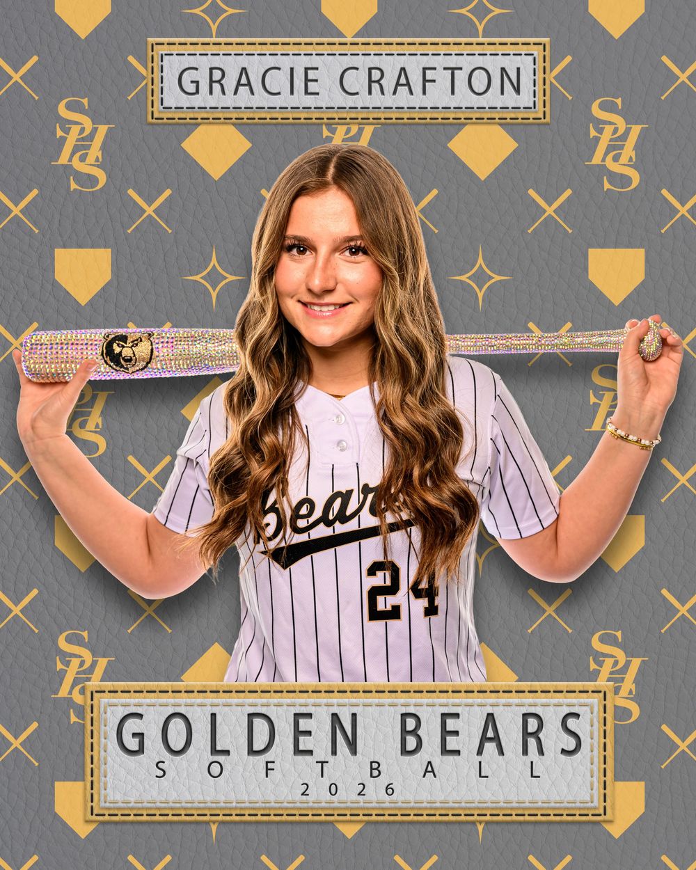 L Squared Photography sports portrait softball player