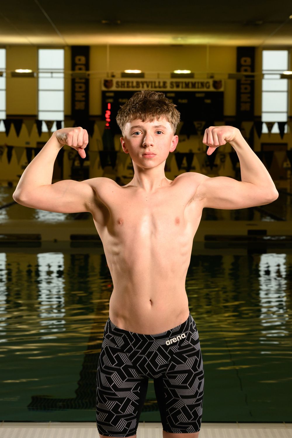 L Squared Photography sports portrait swimmer